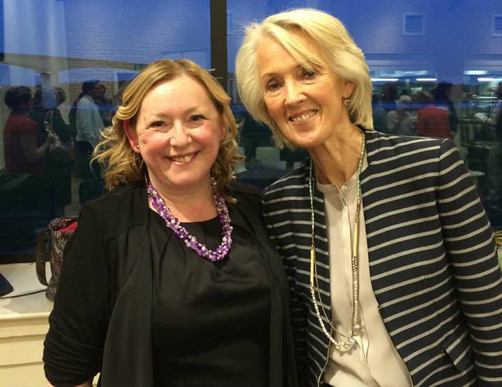 General manager Alison Wheeler and Joanna Trollope