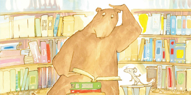 A library book for Bear by Bonny Becker