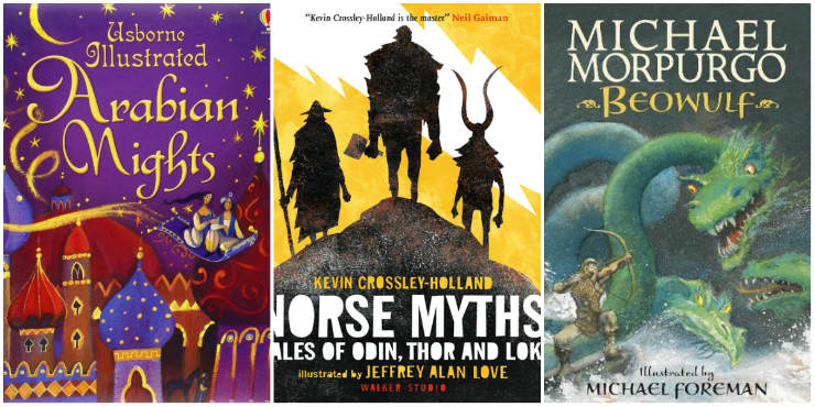 Arabian Nights, Norse Myths, Beowulf