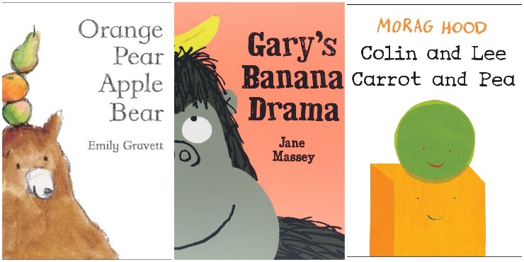 Orange Pear Apple Bear, Gary's Banana Drama, Colin and Lee: Carrot and Pea