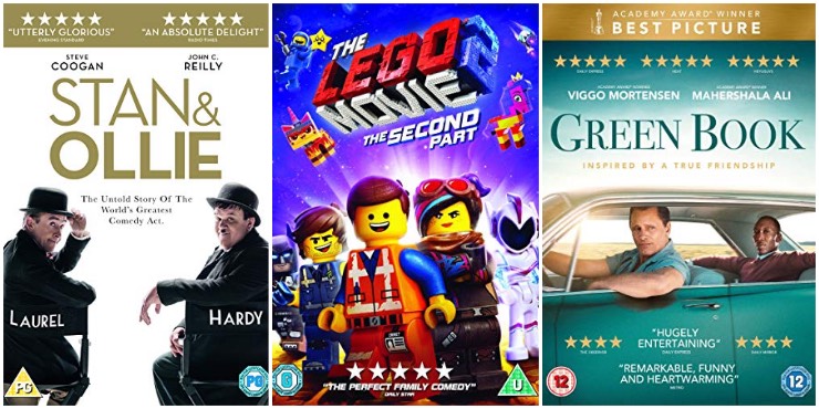 Stan & Ollie, The Lego Movie 2, Green Book