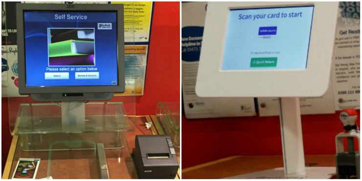 Our old and new self-service machines