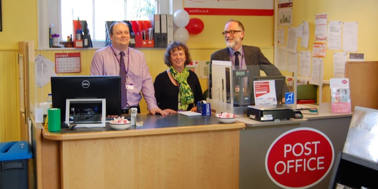 The opening of Stradbroke Library's new post office